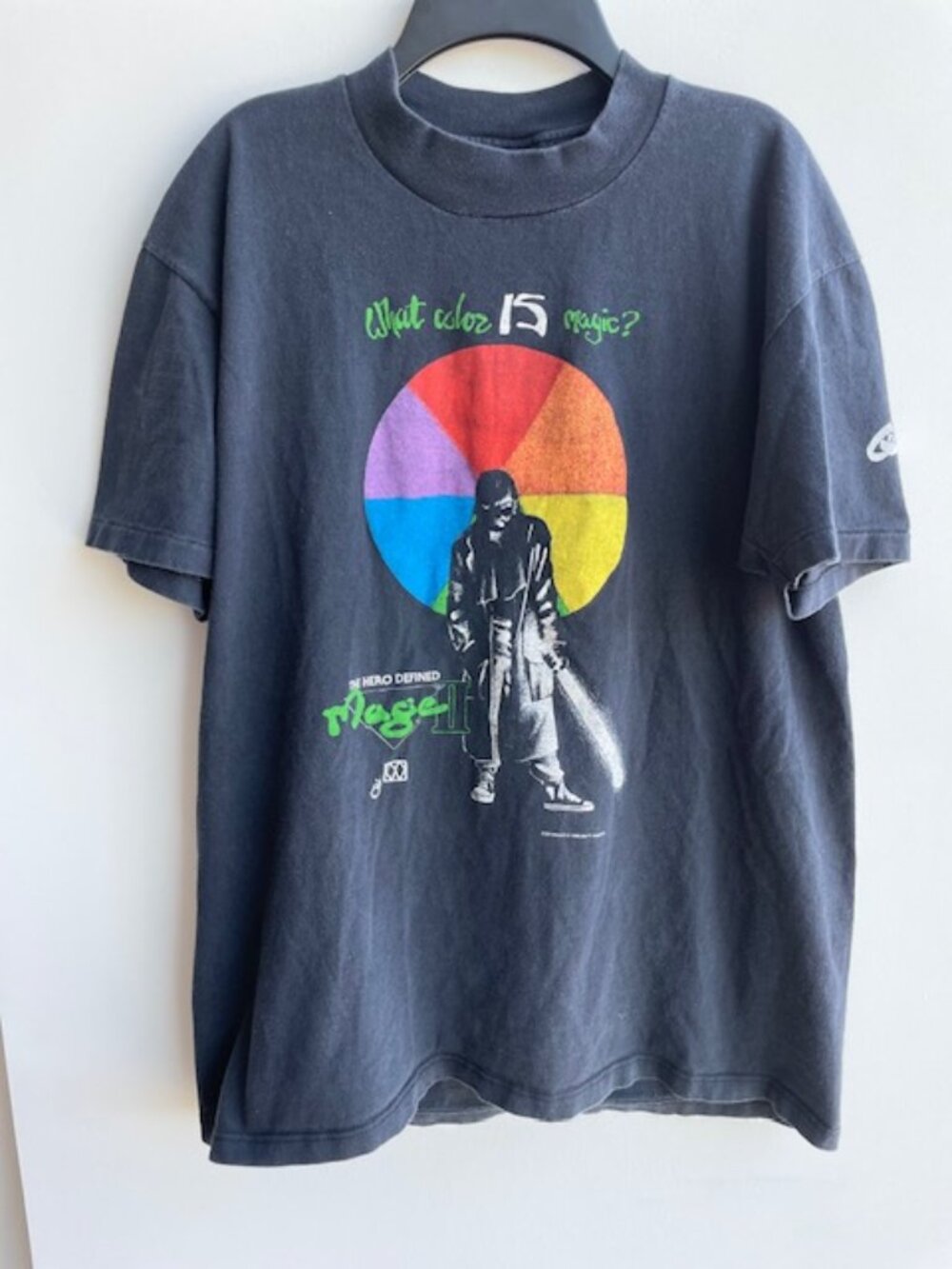Vintage Tshirt Mage II Graphitti Comic 1988 Matt Wagner Black Sz L Single Stitch